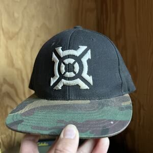 Official PRGNX Crossfit Progenex Black Camo Snapback Hat Baseball Cap Logo